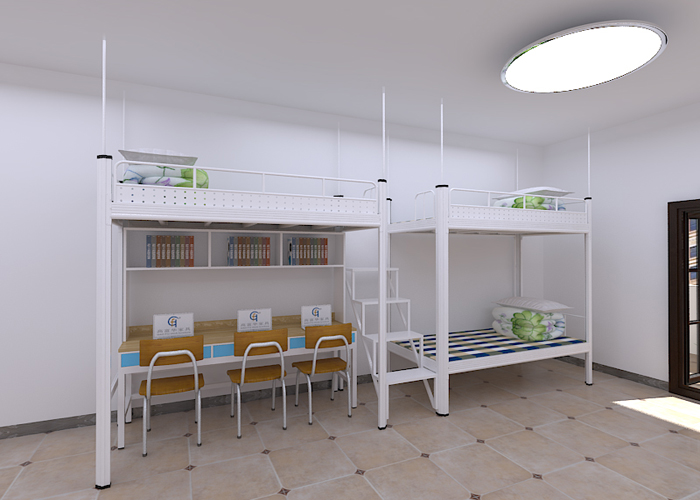 雙層鐵床廠商:學(xué)生宿舍床的安全性和牢固性是極其重要！