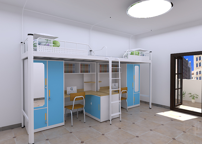 鋼制公寓床廠家：新款卡式公寓床，老師傅親自試睡舒適安全