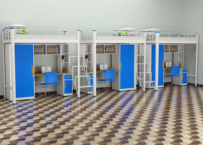 這家是符合國家環(huán)保標準的鐵架公寓床廠家，質(zhì)量保障的鐵制公寓床廠家